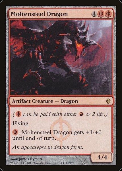 Moltensteel Dragon - Magic: The Gathering Card