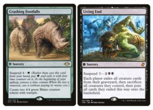 Cards for Your Modern Collection crashing footfalls