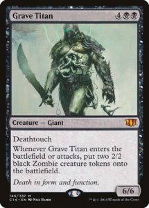 zombie card magic the gathering grave titan