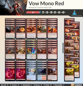 Vow Mono Red
