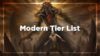 Modern Tier List Jan 2022