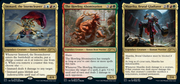Immard, the Stormcleaver, The Howling Abomination and Maarika, Brutal Gladiator