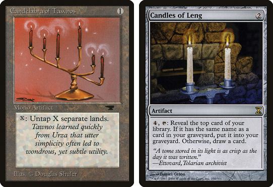 Candelabra Tawnos and Candles of Leng