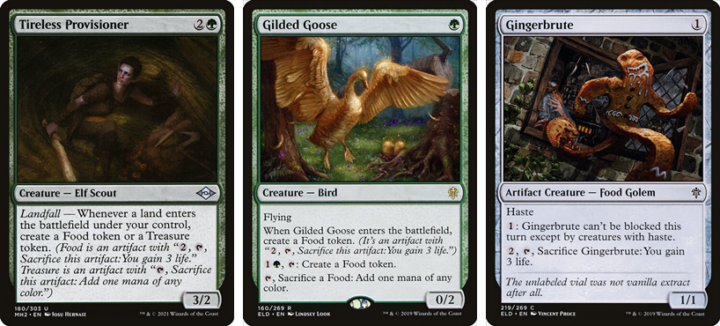 Tireless Provisioner, Gilded Goose and Gingerbrute