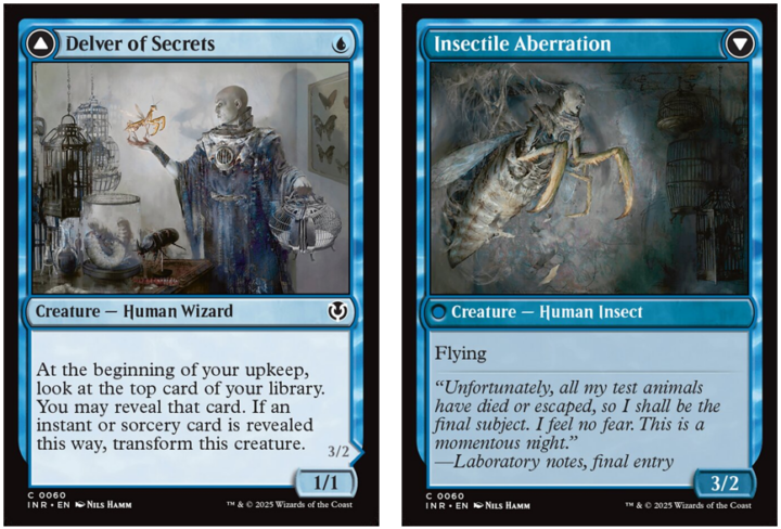 Delver of Secrets // Insectile Aberration