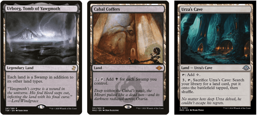 Urborg, Tomb of Yawgmoth | Cabal Coffers | Urza's Cave