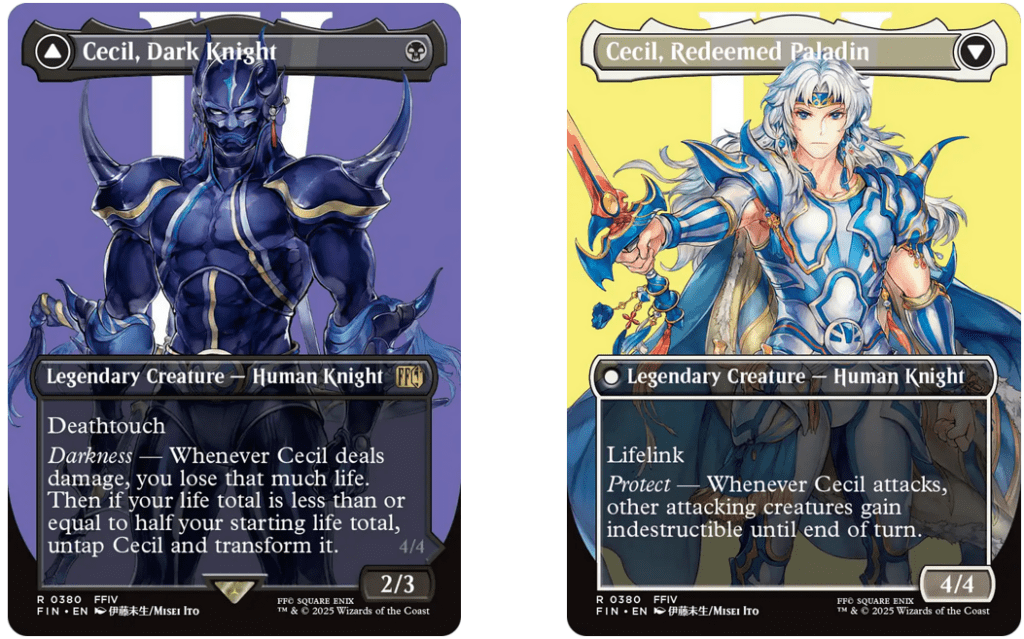 Cecil, Dark Knight | Cecil, Redeemed Paladin