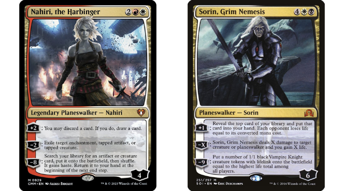 Nahiri, the Harbinger | Sorin, Grim Nemesis