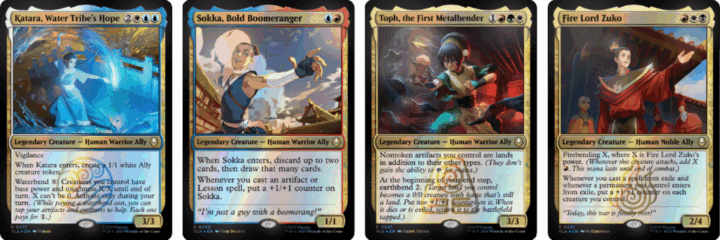 Katara, Water Tribe's Hope | Sokka, Bold Boomeranger | Toph, the First Metalbender | Fire Lord Zuko