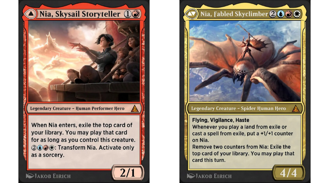 Nia, Skysail Storyteller // Nia, Fabled Skyclimber