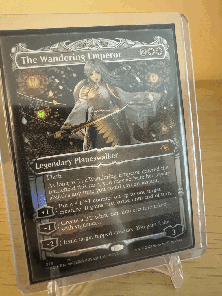Sleeved version of The Wandering Emperor variant