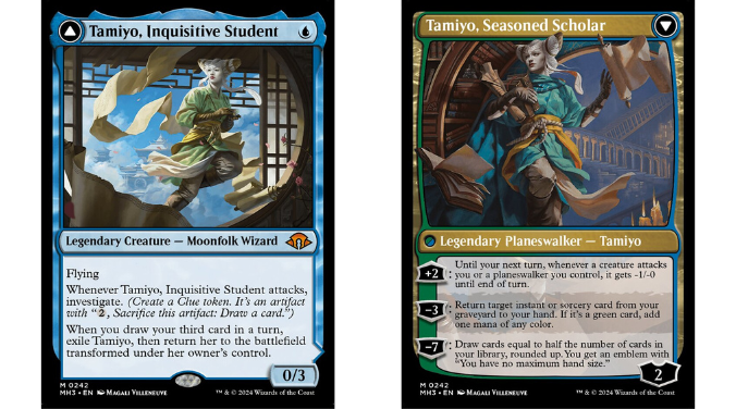 Tamiyo, Inquisitive Student // Tamiyo, Seasoned Scholar