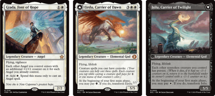 Giada, Font of Hope | Eirdu, Carrier of Dawn // Isilu, Carrier of Twilight