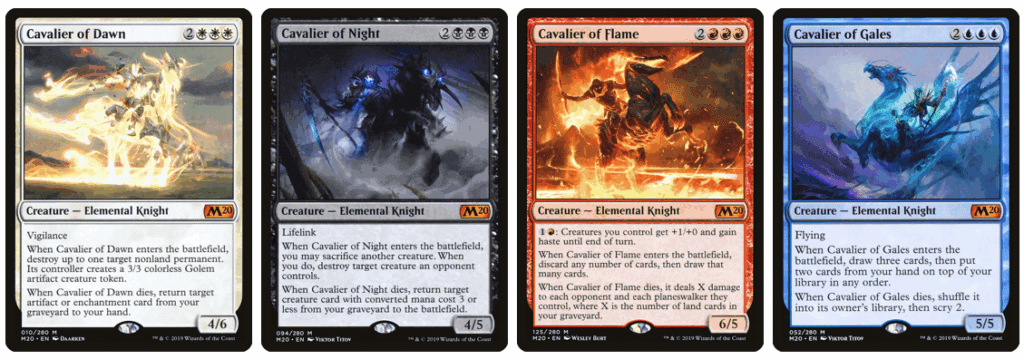 Cavalier of Dawn | Cavalier of Night | Cavalier of Flame | Cavalier of Gales 