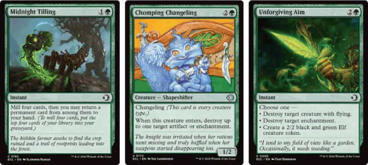 midnight tilling - chomping changeling - unforgiving aim - Card Kingdom Blog midnight tilling - chomping changeling - unforgiving aim - Card Kingdom Blog
