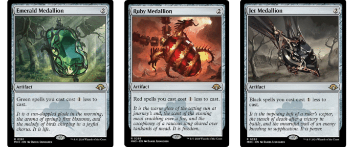 Emerald Medallion | Ruby Medallion | Jet Medallion