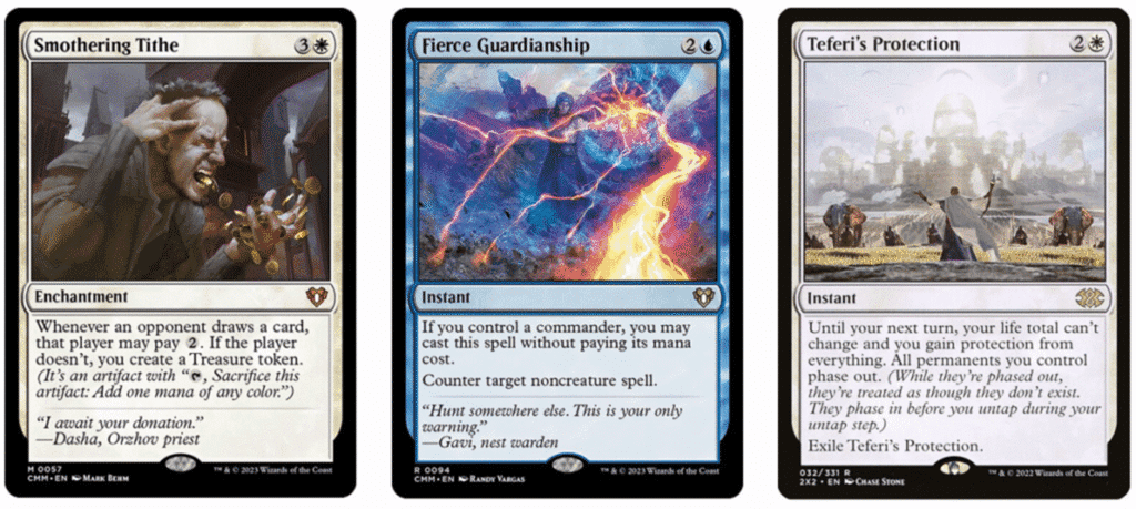 Smothering Tithe | Fierce Guardianship | Teferi's Protection