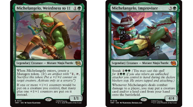 Michelangelo, Weirdness to 11 | Michelangelo, Improviser