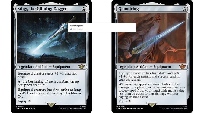 Sting, the Glinting Dagger | Glamdring
