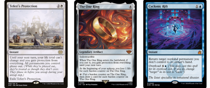 Teferi's Protection | The One Ring | Cyclonic Rift