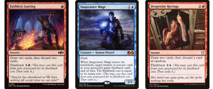 Faithless Looting | Snapcaster Mage | Desperate Ravings