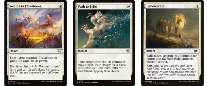 Swords to Plowshares | Pat to Exile | Ephemerate