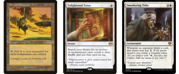Serra’s Sanctum | Enlightened Tutor | Smothering Tithe
