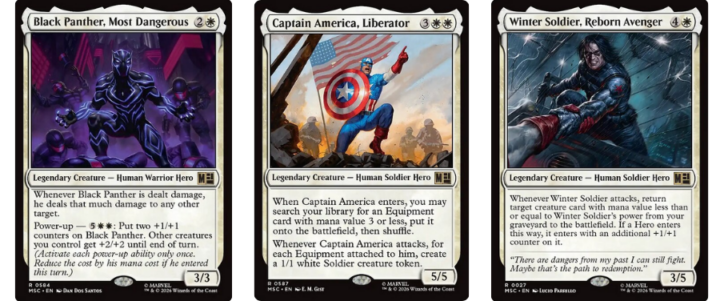 Black Panther, Most Dangerous | Captain America, Liberator | Winter Soldier, Reborn Avenger