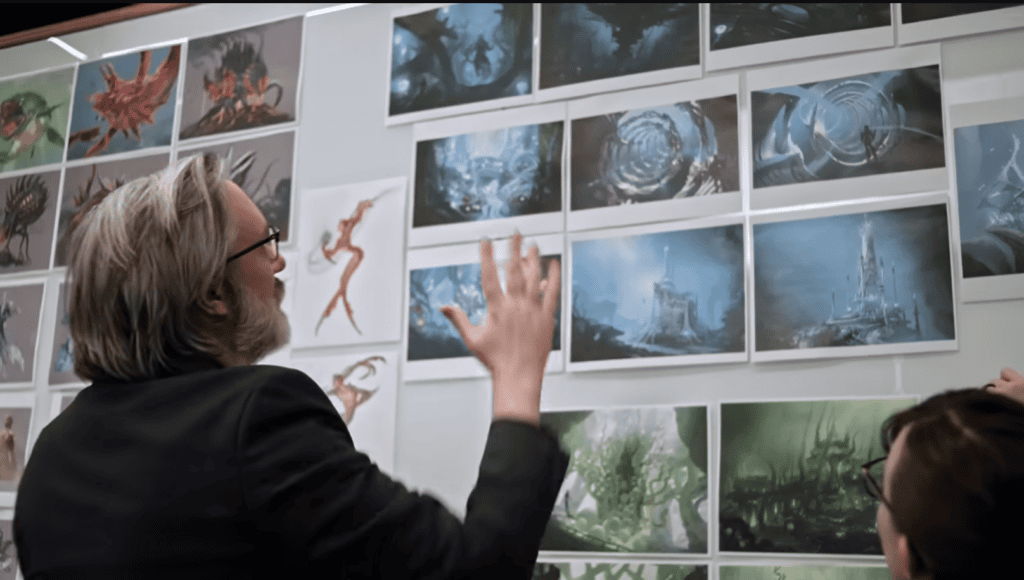 Wizards of the Coast staff during an ideation session