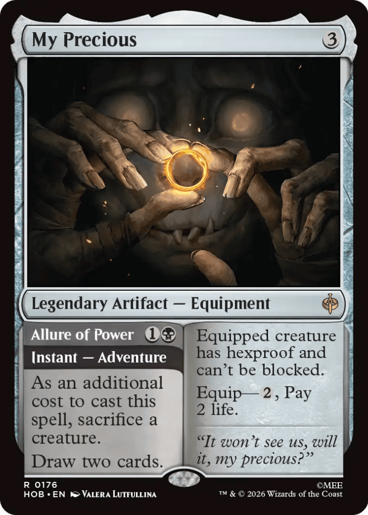My Precioushttps://www.cardkingdom.com/catalog/search?search=header&filter%5Bname%5D=My+Precious&utm_source=Blog&utm_medium=Referral&utm_id=Our+Top+10+Best+Selling+Cards+from+The+Hobbit+So+Far