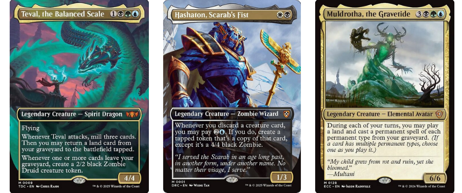 Teval, the Balanced Scale | Hashaton, Scarab's Fist | Muldrotha, the Gravetide