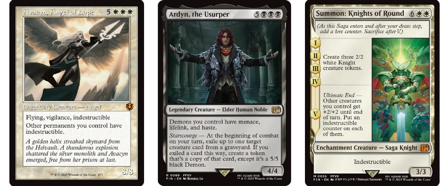 Avacyn, Angel of Hope | Ardyn, the Usurper | Summon: Knights of Round