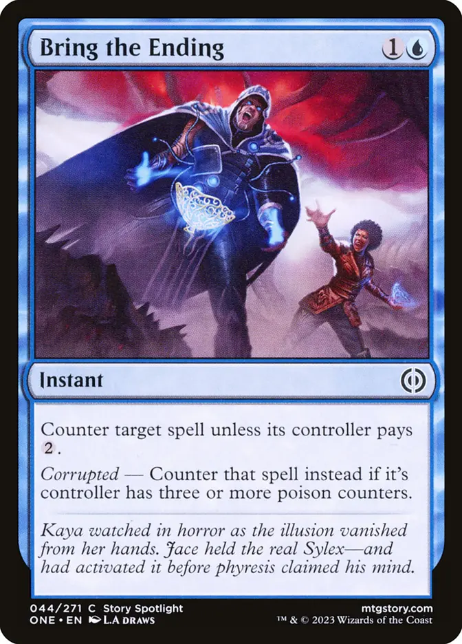 Bring the Ending A Phyrexianized Jace (“The Nihilist”) tries to detonate the Filigree Sylex.