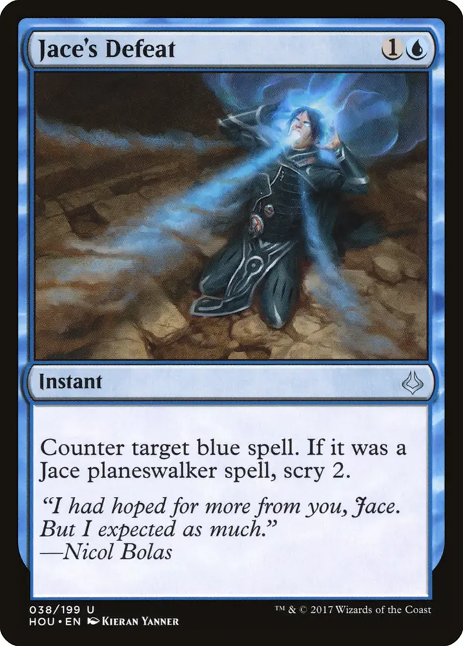 Jace's Defeat
Jace’s mind was shattered during a confrontation with Bolas