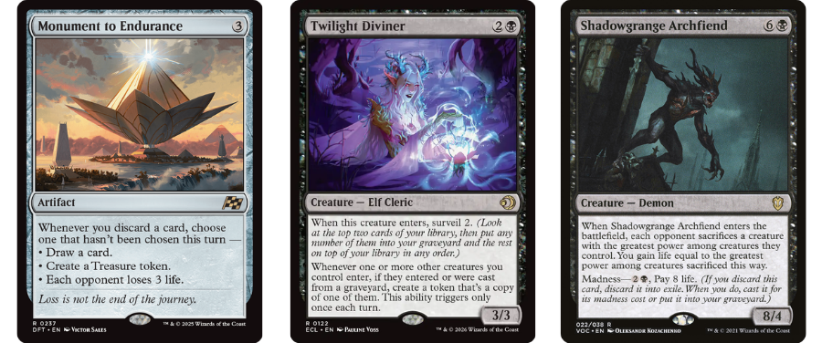 Monument to Endurance | Twilight Diviner | Shadowgrange Archfiend
